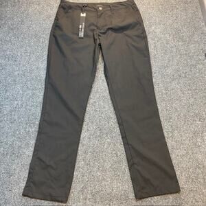 NEW Fried Denim Black Stretch Comfort Mens Straight Leg Slim Fit Pants 34x32 NWT